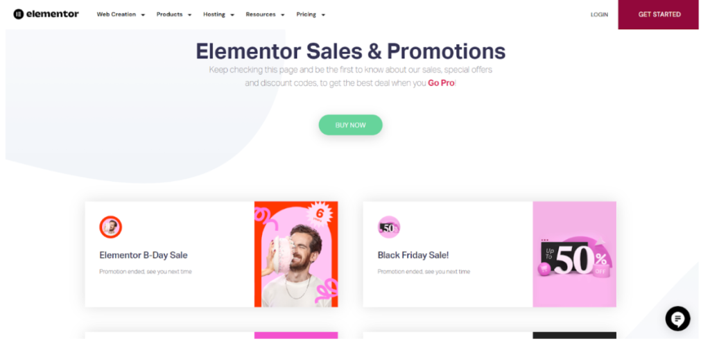 Elementor Sales & Promotions