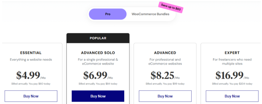 Elementor Pro Pricing Page Elementor Pro Pricing Page