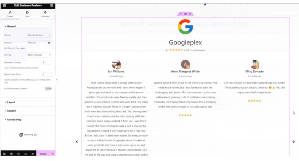  Business Reviews