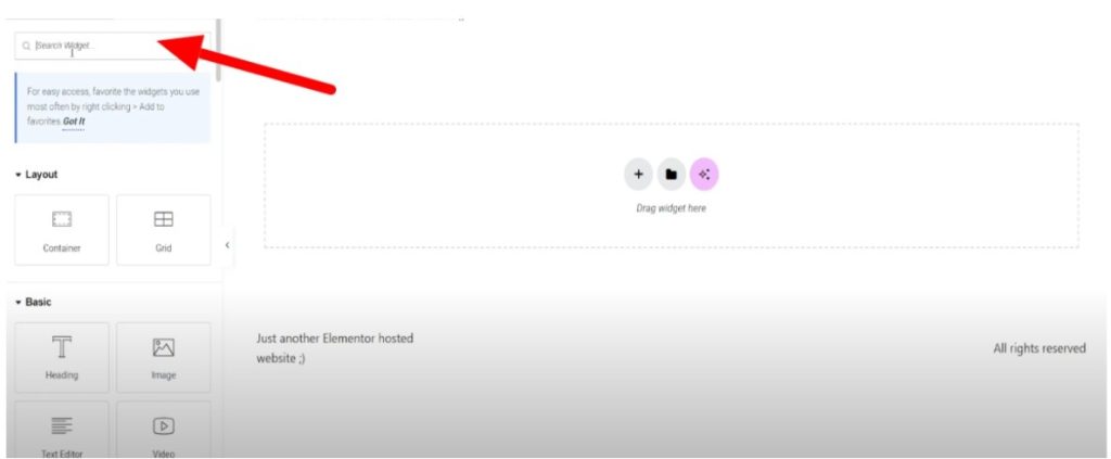 ELEMENTS tab.