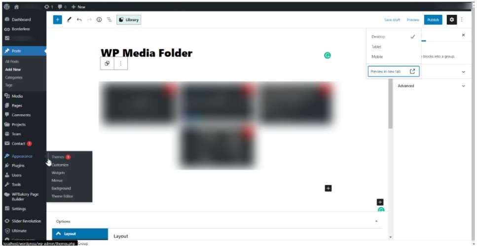 Elementor Block Integration