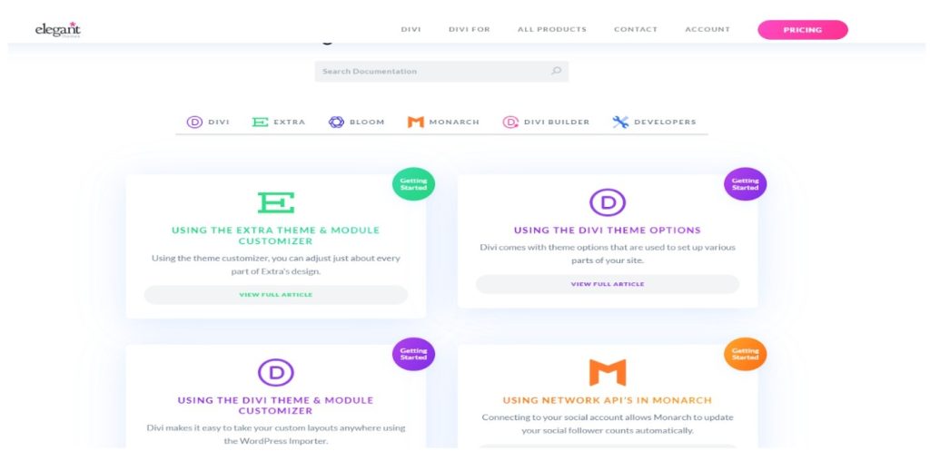 Divi Support and Documentation