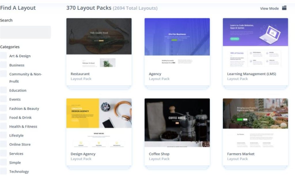  Divi Template and Block Library