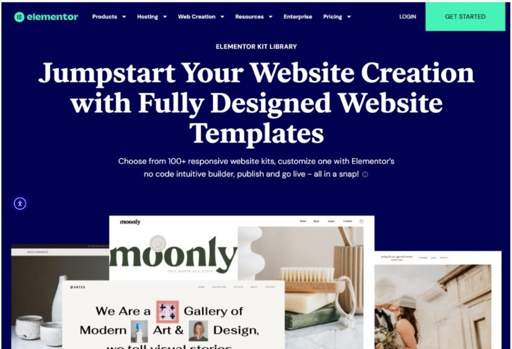 Elementor website kits