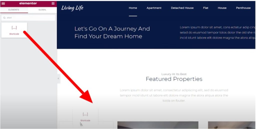Elementor widgets panel